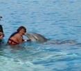 Edna Kerr with Dophin