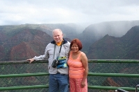 Donald & Edna Kerr at Waimea Canyon 