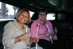 Edna Kerr / Lucette Delloso inside Limo