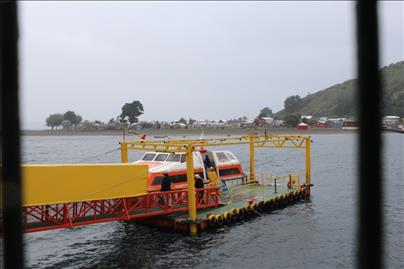 Tender dock in Puerto  Montt Chile