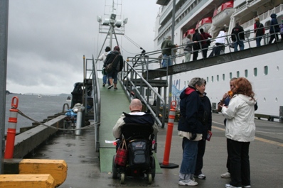 Ketchikan - Ramp boarding ship