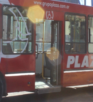 Ramp location on Shuttle Bus Buenos Aires Argentina