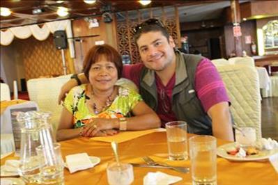 Edna and tour Guide at Restaurant Buffet Lima Peru