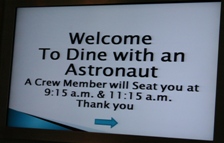 Welcome to Dine with an Astronaut 