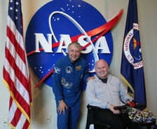 Astronaut Charlie Walker with Donald Kerr