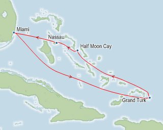 Carnival Victory - Cruise 1 - Map