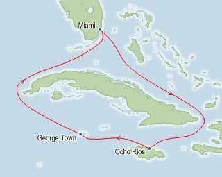 Carnival Victory - Cruise 2 - Map