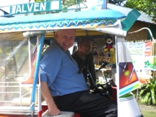 Donald Kerr in Motorcycle cab