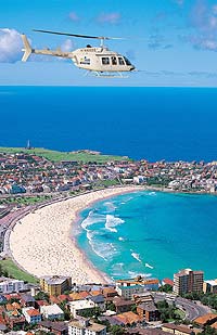 Helicopter tour of Sydney Australia